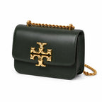 Tory Burch Eleanor | Deep green smooth leather  rope chain shoulder strap convertible shoulder carrying method women's designer handbag