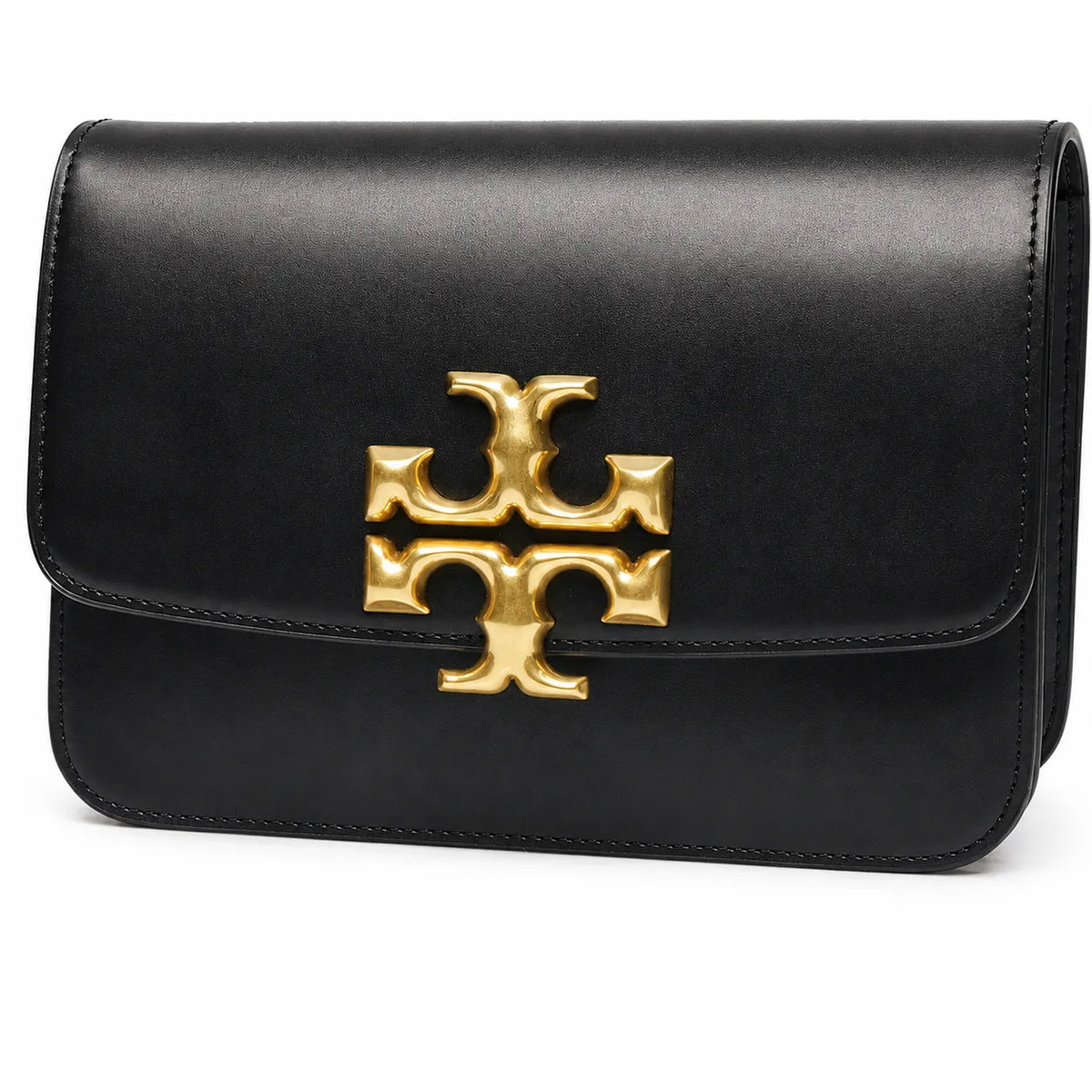 Tory Burch Eleanor | Sculptural gold double-T logo detachable shoulder strap multiple carrying options women's designer handbag