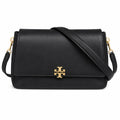 Tory Burch Eleanor | Black Nappa Leather Adjustable Shoulder Strap Multiple Carrying Options Women's Designer Handbag