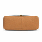 Tory Burch Kira brown pebbled leather handbag with chain and leather shoulder strap designed for women