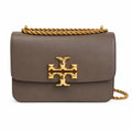 Tory Burch | Brown smooth calfskin leather detachable chain shoulder strap women's crossbody/shoulder bag