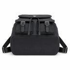 Tory Burch | Black adorned with a silver double-T logo and adjustable shoulder strap lightweight travel/commuter bag