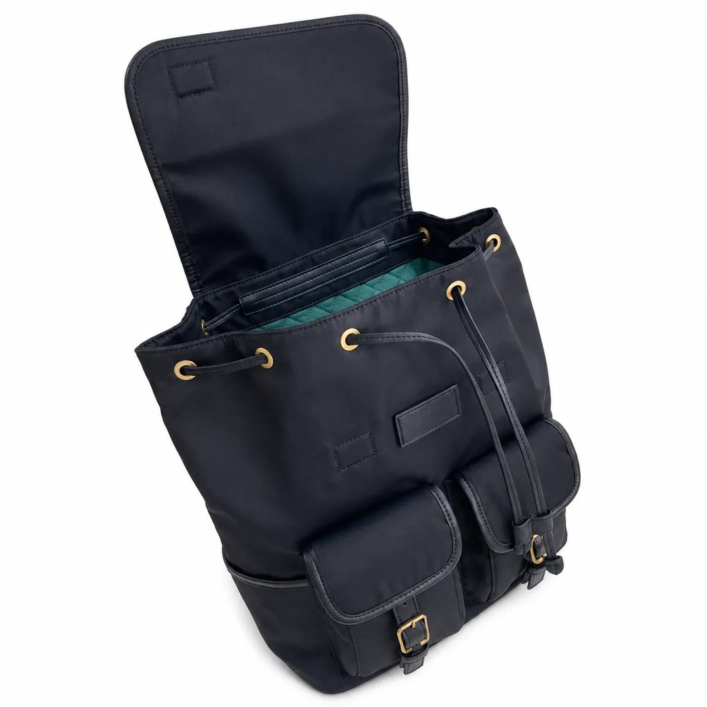 Tory Burch Virginia black adjustable shoulder strap lightweight travel/commuter bag
