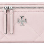 Tory Burch Kira soft pink lambskin bag with detachable chain shoulder strap A small and elegant cosmetic bag that can also be worn crossbody suitable for women