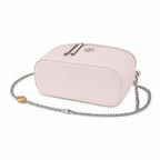 Tory Burch Kira soft pink lambskin bag with detachable chain shoulder strap A small and elegant cosmetic bag that can also be worn crossbody suitable for women