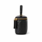 ory Burch Kira black lambskin bag with a detachable chain shoulder strap  a small and elegant cosmetic bag that can also be worn crossbody suitable for women