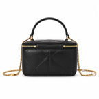 ory Burch Kira black lambskin bag with a detachable chain shoulder strap  a small and elegant cosmetic bag that can also be worn crossbody suitable for women