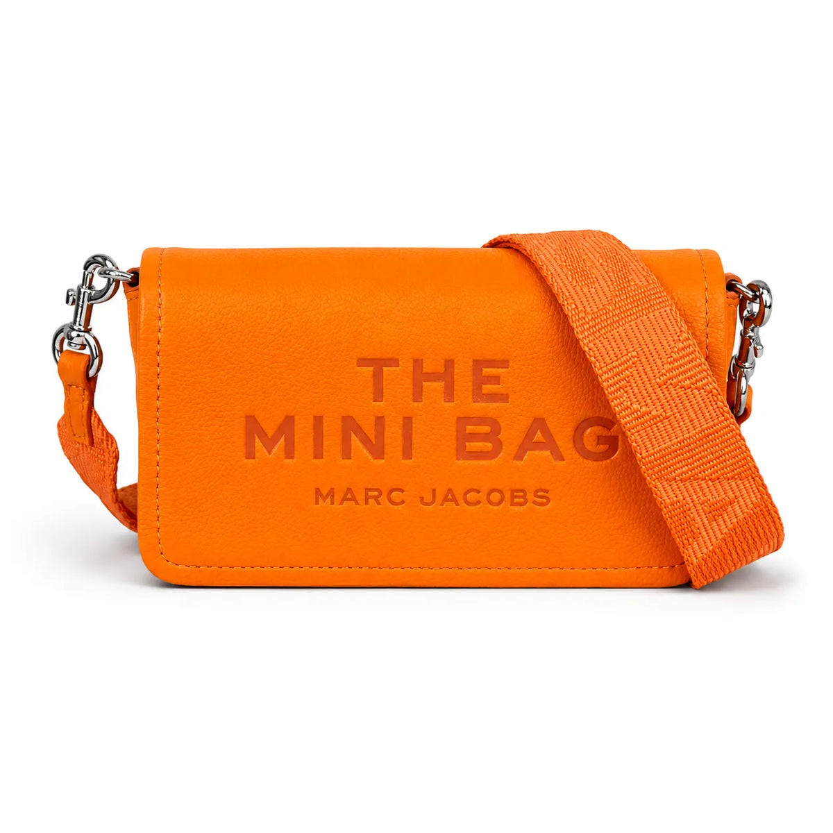 Marc Jacobs The Mini Bag Lavender Purple Pebble-Grain Leather Mini Crossbody Bag 20x12x5cm