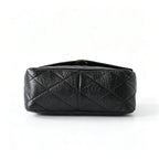 Tory Burch Kira, black calfskin leather adjustable twist chain shoulder strap  multiple carrying options for women