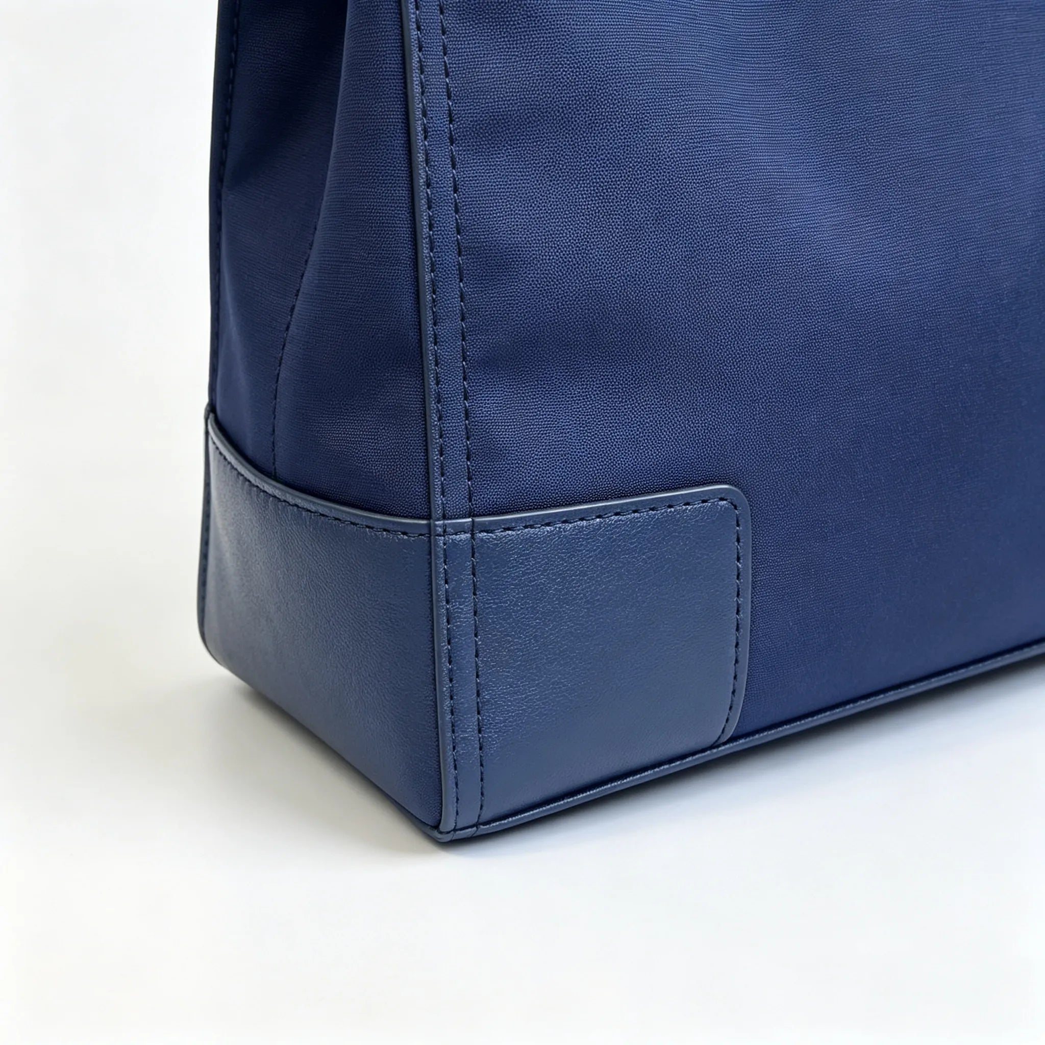 Tory Burch Ella | Navy blue waterproof fabric double handles spacious interior women's business travel handbag