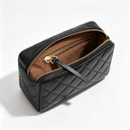Tory Burch Kira, black calfskin leather adjustable twist chain shoulder strap  multiple carrying options for women