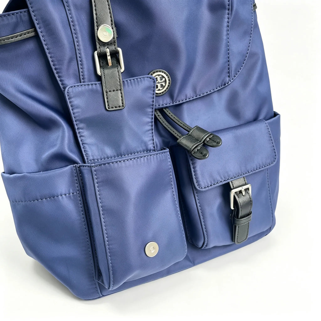 Tory Burch Virginia Royal Navy Blue Adjustable Shoulder Strap  Lightweight Travel/Commuter Bag