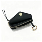 Tory Burch | Black embossed leather  multi-card slot design comes with a detachable wrist strap compact and portable  suitable for everyday use and travel