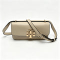 Tory Burch Eleanor | Off-white Nappa leather adjustable shoulder strap multiple carrying options women's designer handbag