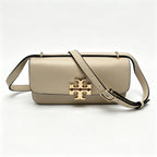 Tory Burch Eleanor | Off-white Nappa leather adjustable shoulder strap multiple carrying options women's designer handbag