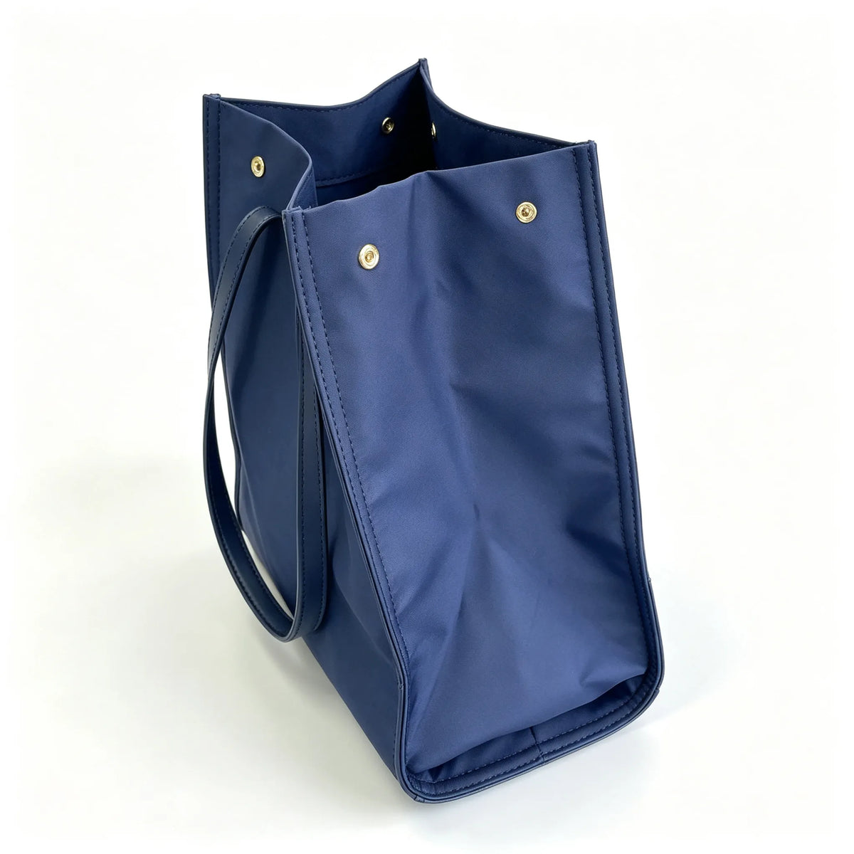 Tory Burch Ella | Navy blue waterproof fabric double handles spacious interior women's business travel handbag