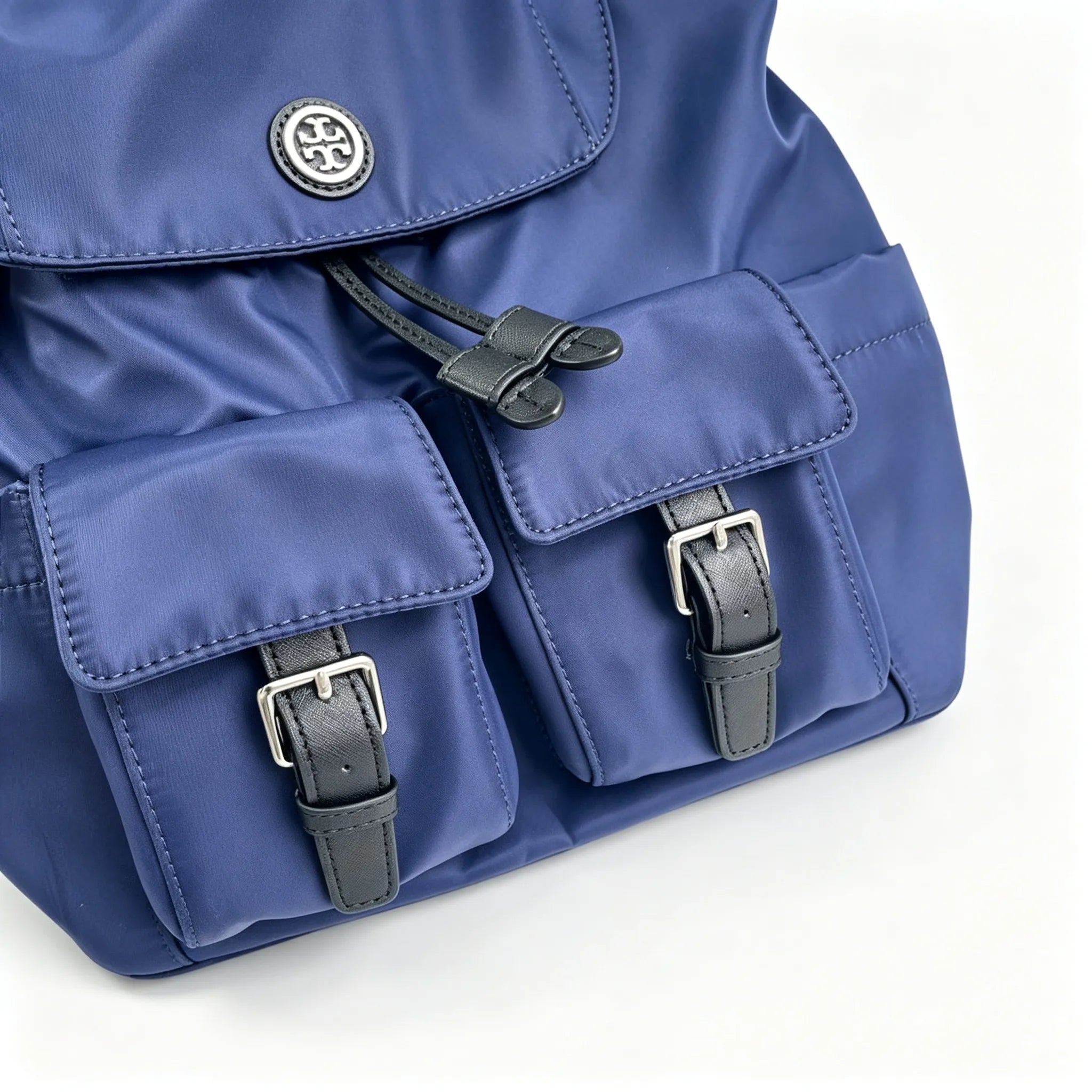 Tory Burch Virginia Royal Navy Blue Adjustable Shoulder Strap  Lightweight Travel/Commuter Bag