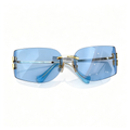 Miu Miu SMU A51S series frameless curved sunglasses
