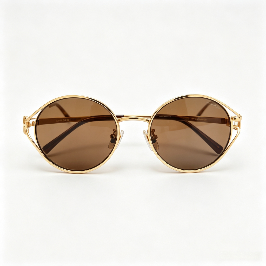 Miu Miu SMU 52Y Series Retro Metal Oval Sunglasses