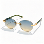 Miu Miu MU A1952 series frameless polygonal sunglasses