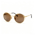 Miu Miu SMU 52Y Series Retro Metal Oval Sunglasses