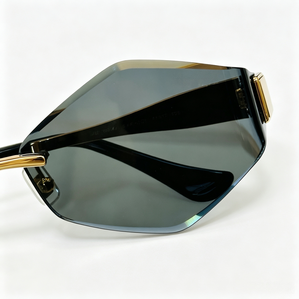 Miu Miu MU 140AV series frameless polygonal sunglasses