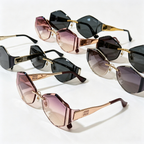 Miu Miu MU 140AV series frameless polygonal sunglasses