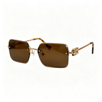 Miu Miu MU 99AV series square frameless sunglasses