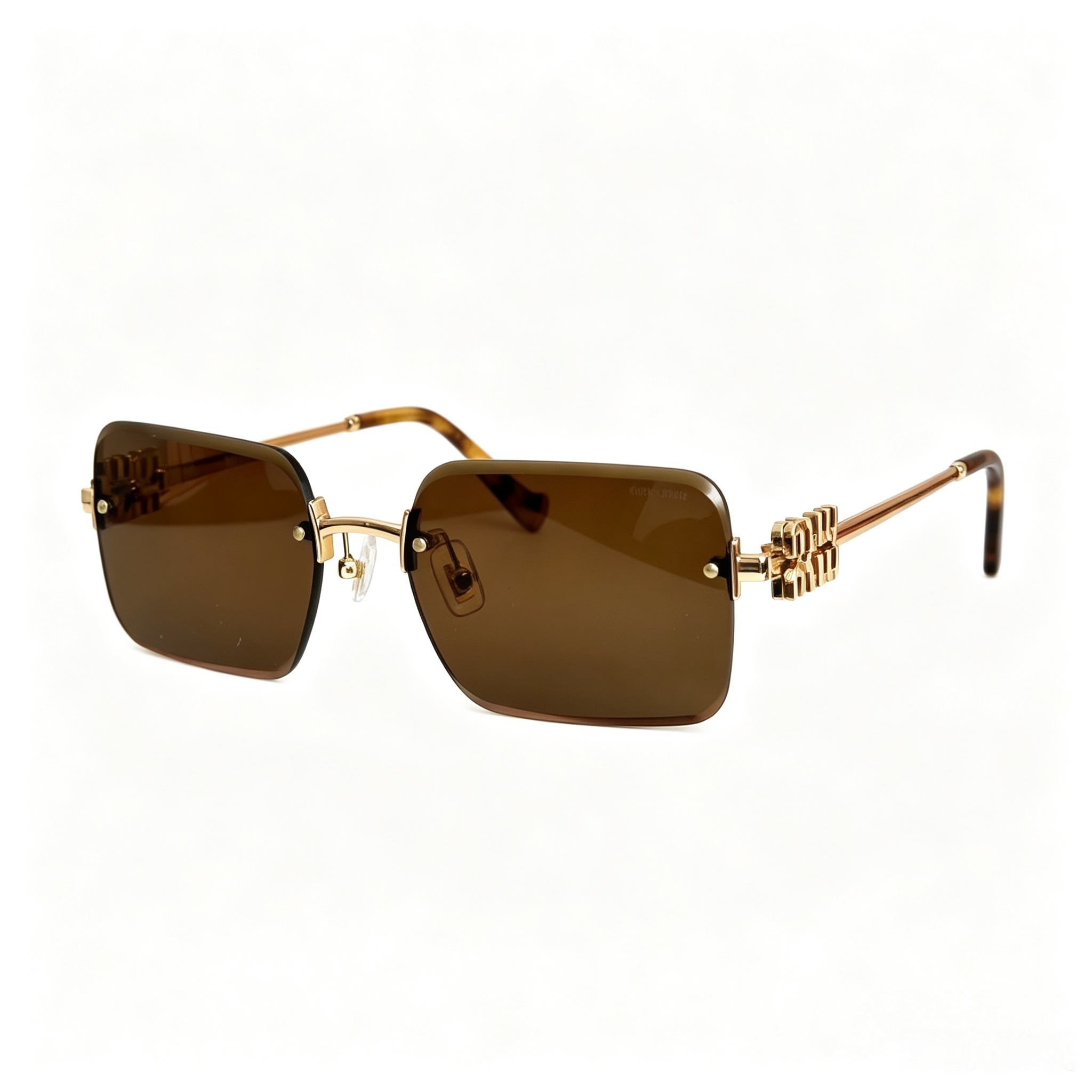 Miu Miu MU 99AV series square frameless sunglasses