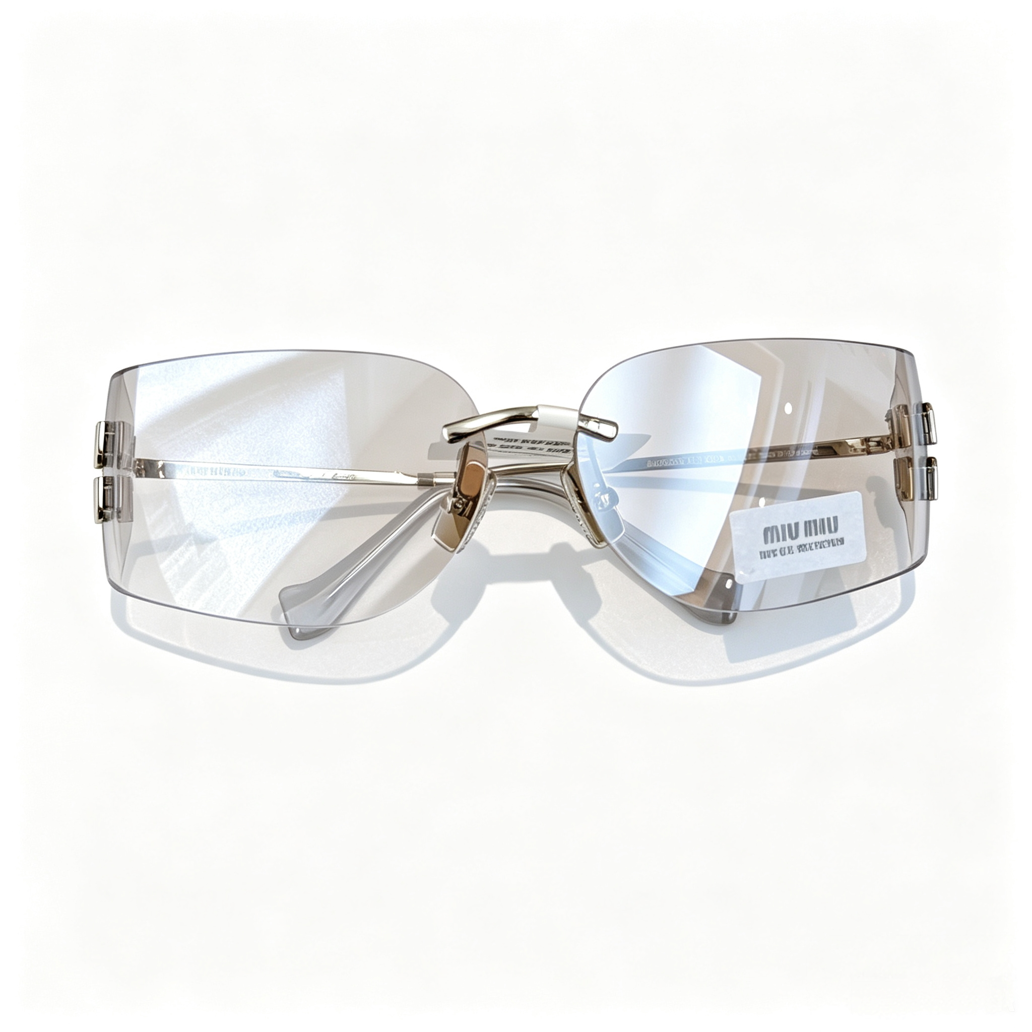 Miu Miu SMU A51S series frameless curved sunglasses