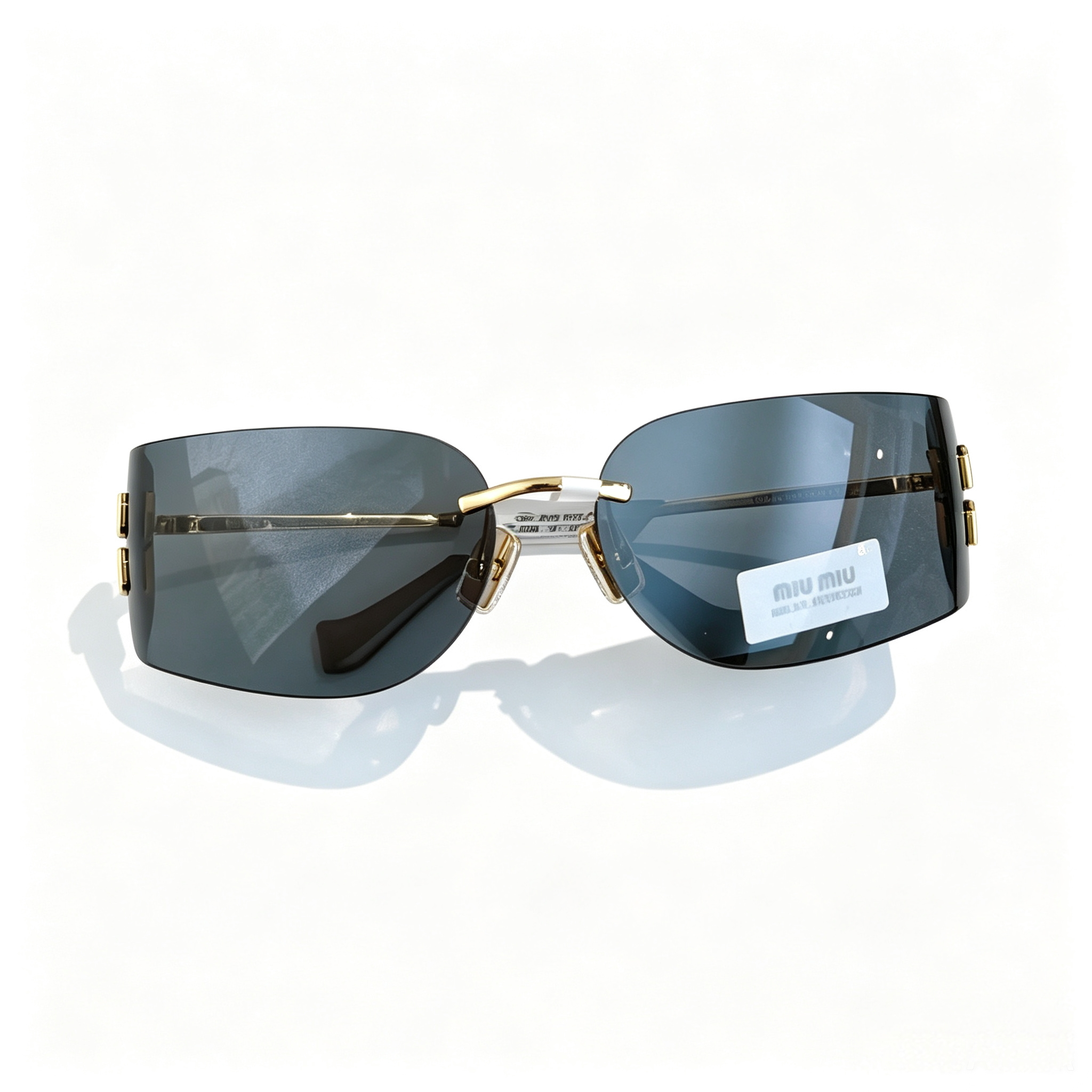 Miu Miu SMU A51S series frameless curved sunglasses