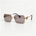 Miu Miu MU 99AV series square frameless sunglasses