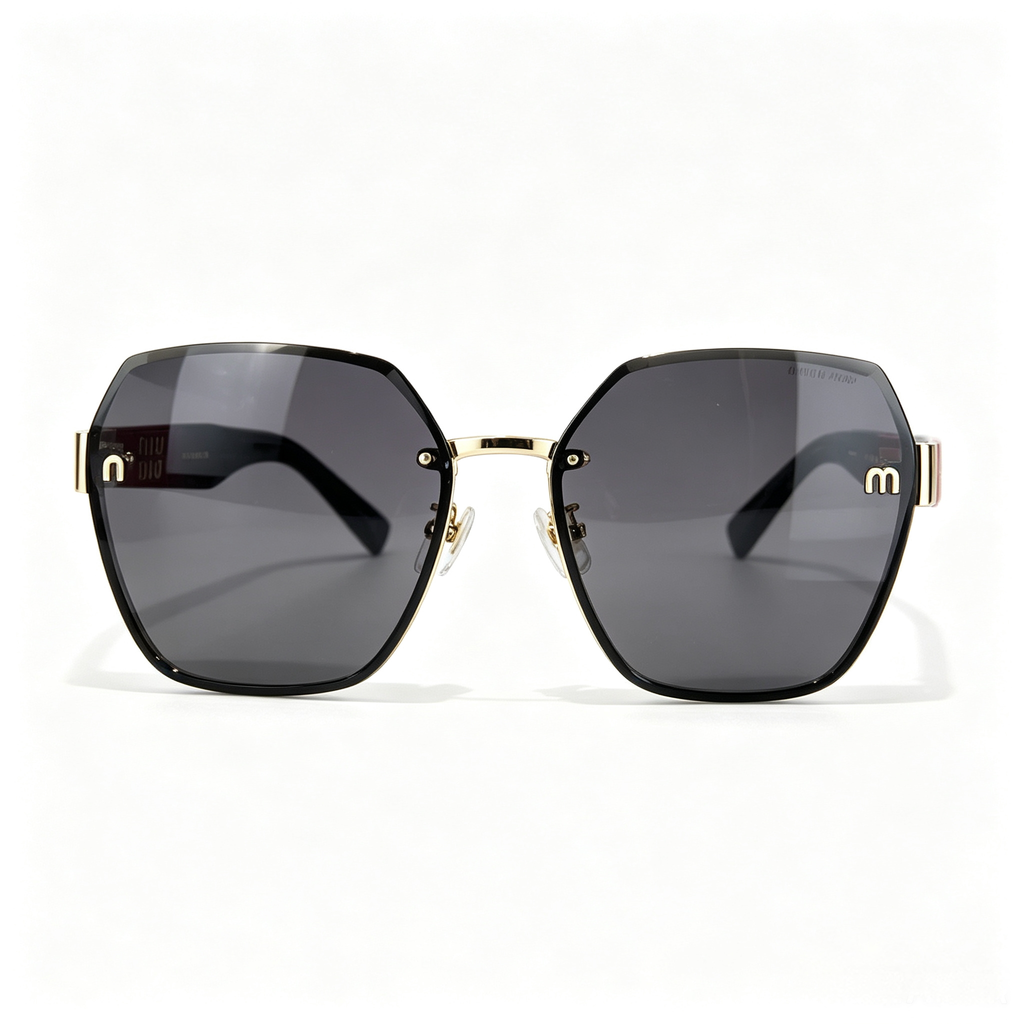 Miu Miu MU 62ZS Series Polygonal Metal Sunglasses